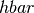 \\hbar