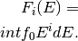 F_i(E)=\\int f_0 E^i dE.