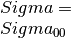 \\Sigma=\\Sigma_{00}