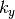 k_y